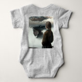 Girl with clouds baby strampler (Rückseite)