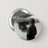 Girl with clouds button (Vorne & Hinten)