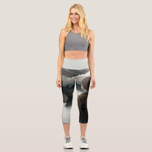Girl with clouds capri leggings (Vorderseite)