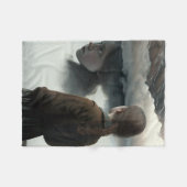 Girl with clouds fleecedecke (Vorderseite (Horizontal))