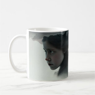 Girl with clouds kaffeetasse