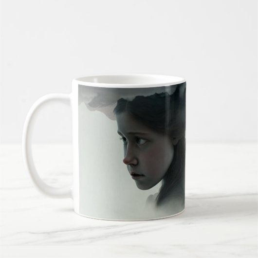 Girl with clouds kaffeetasse (Links)