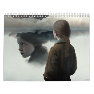 Girl with clouds kalender