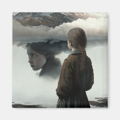 Girl with clouds magnet (Vorne)