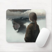 Girl with clouds mousepad (Mit Mouse)
