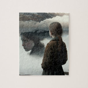 Girl with clouds puzzle