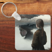 Girl with clouds schlüsselanhänger (Vorderseite)