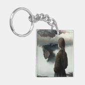 Girl with clouds schlüsselanhänger (Vorderseite links)