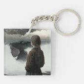 Girl with clouds schlüsselanhänger (Rückseite)