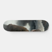 Girl with clouds skateboard (Horizontal)
