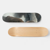 Girl with clouds skateboard (Horizontal)