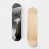 Girl with clouds skateboard (Vorderseite)