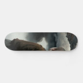 Girl with clouds skateboard (Horizontal)