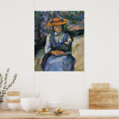 Girl with Doll - Paul Cezanne - c1902 Poster (Küche)