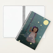 Girl with Fireflies Sketch Journal Notizblock (Innen)