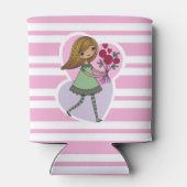 Girl With Flowers Dosenkühler (Rückseite)