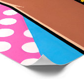 Girl with Flowers Pop Art Poster (Ecke)