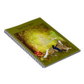 Girl with Horse Fantasy Art Notebook Notizblock (Rechte Seite)