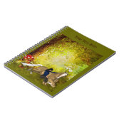 Girl with Horse Fantasy Art Notebook Notizblock (Linke Seite)