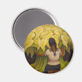 girl_with_Lilien_1941.png Magnet (Vorderseite/Rückseite)