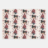 Girl with Magic Wand and Butterflies Pattern Geschenkpapier Set (Vorderseite 2)