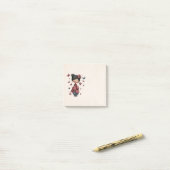  Girl with Magic Wand and Butterflies Post-it Klebezettel (Auf Schreibtisch)