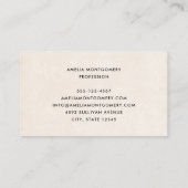 Girl with Magic Wand and Butterflies Visitenkarte (Rückseite)