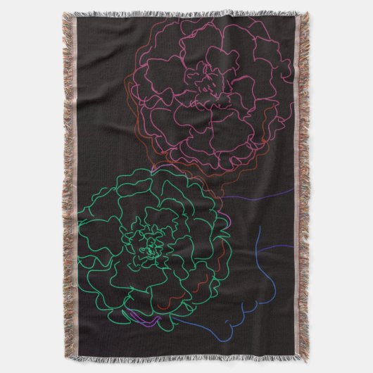 Girl with Marigold Afro Puffs Decke (Vorderseite Vertikal)