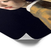 Girl with Pearl Earring von Johannes Vermeer Poster (Ecke)