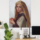 Girl with Pomegranate William-Adolphe Bouguereau Poster (Heimbüro)