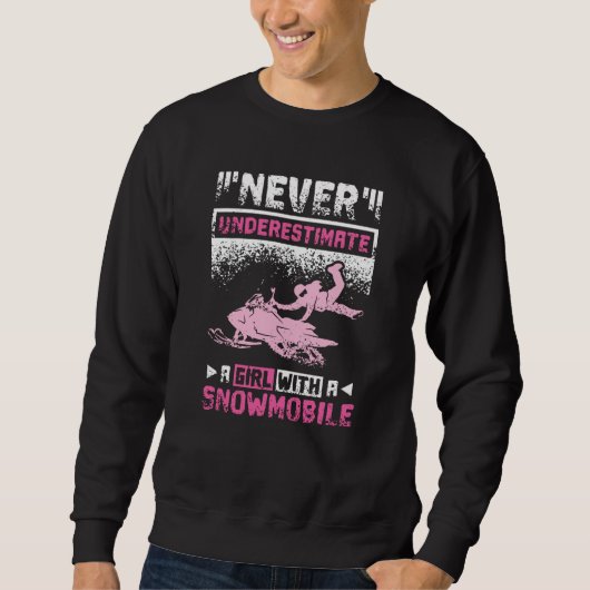 Girl with snowmobile sweatshirt (Vorderseite)