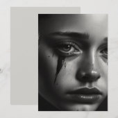 Girl with tears ankündigung (Vorne/Hinten)