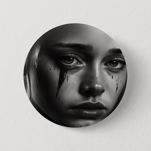 Girl with tears button (Vorderseite)