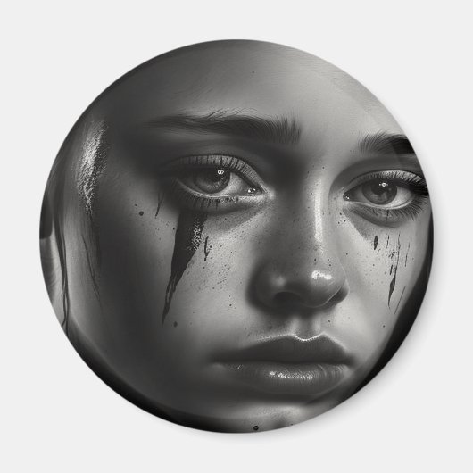 Girl with tears magnet (Vorne)