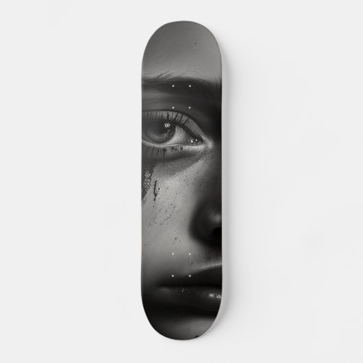 Girl with tears skateboard (Vorderseite)