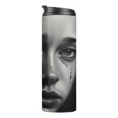 Girl with tears thermosbecher (Nach rechts gedreht)