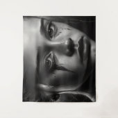 Girl with tears wandteppich (Vorderseite)