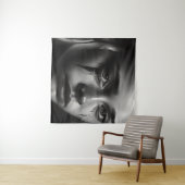 Girl with tears wandteppich (Beispiel (Horizontal))
