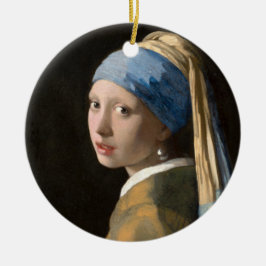 Girl with the pearl earring - Johannes Vermeer Keramik Ornament