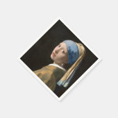 Girl with the pearl earring - Johannes Vermeer Serviette (Ecke)
