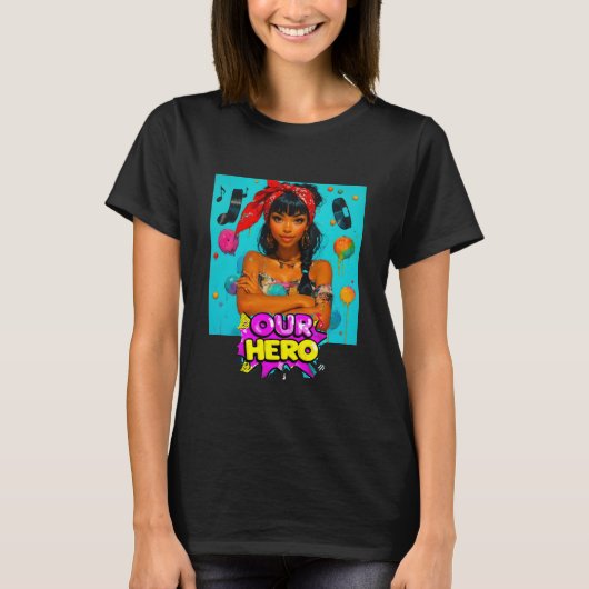 Girl With The Red Bandana Our Hero Music Concert T-Shirt (Vorderseite)
