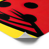 Girl with Yellow Shades Pop Art Poster (Ecke)