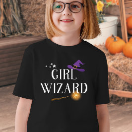 Girl Wizard - Familienpassende Halloween T-Shirt