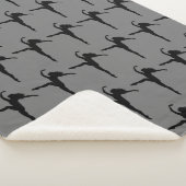 Girl Woman Ballet Dance Silhouette Black Gray Sherpadecke (3/4)