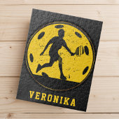 Girl Woman Pickleball Spieler Racketball Name Schw Puzzle