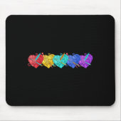 Girl Women's Yarn Crochet Knitting Funny Gift Mousepad (Vorne)