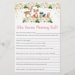 Girl Woodland Floral, die das beste Spiel von Momm