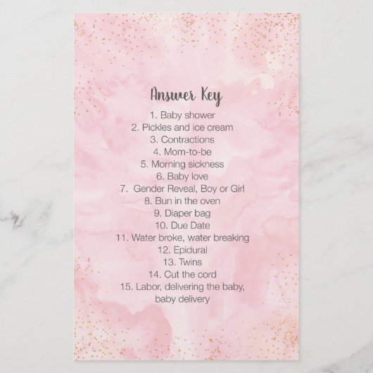 Girl Woodland Floral Emoji Pictionary Showspiel (Rückseite)