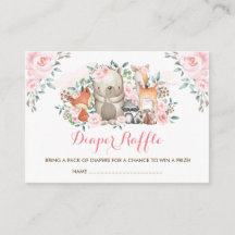 Girl Woodland Pink Rose Baby Animals Windeln Raffe