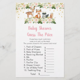 Girl Woodland rät das Price Baby Duschspiel